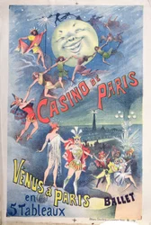 Plakat für die Revue „Vénus à Paris“ im Casino de Paris, spätes 19. Jahrhundert